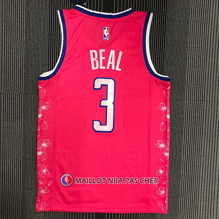 Maillot Washington Wizards Bradley Beal NO 3 Ville 2022-23 Rosa